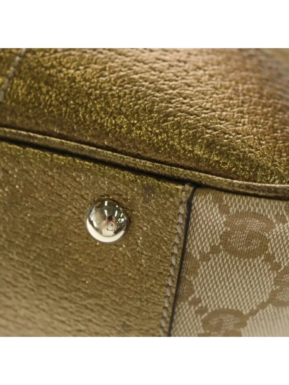 Gucci Princy Tote Bag Gold Leather